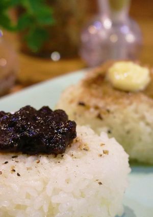 オリーブオイル焼きおむすび-レシピのメイン写真
