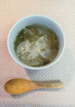 梅流し風　大根スープ【腸活レシピ】-レシピのメイン写真