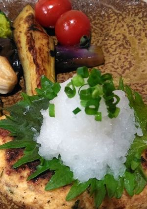 ピリ辛いわしと豆腐の和風おろしハンバーグ-レシピのメイン写真