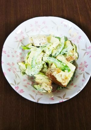 厚揚げとセロリのマヨソテー-レシピのメイン写真