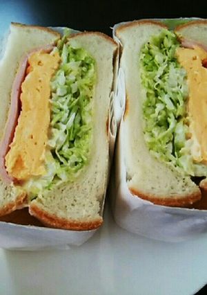 キャベツと卵とのトースト♪　-レシピのメイン写真