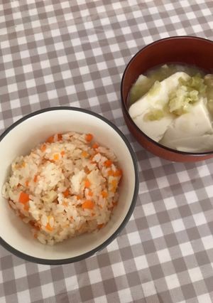 幼児食＊ホタテのバター醤油炊き込みご飯-レシピのメイン写真