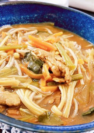 だし道楽でカレーうどん(そばでも)♡-レシピのメイン写真