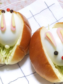 まるごと ゆで卵サンド☆イースターにも-レシピのメイン写真