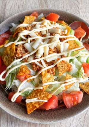 レンジでできる！かんたんタコライス-レシピのメイン写真