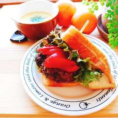 รูปของ がっつりハンバーグサンド