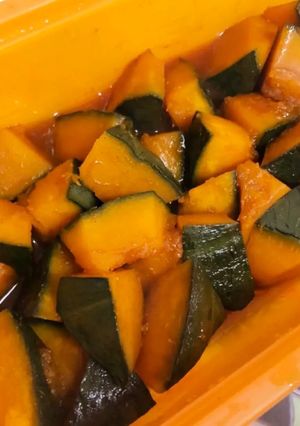 レンジで4分♪かぼちゃの煮物-レシピのメイン写真