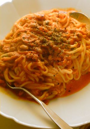 納豆ボロネーゼ＠大葉ニンニク醤油-レシピのメイン写真