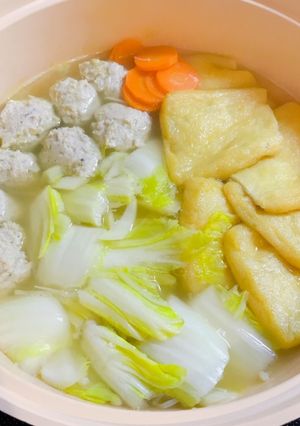 鷄つくね鍋-レシピのメイン写真