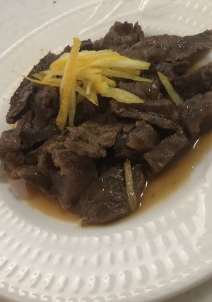 柚子入り牛すじ肉の時雨煮-レシピのメイン写真