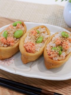 もち麦ごはんのごちそうおいなりさん-レシピのメイン写真
