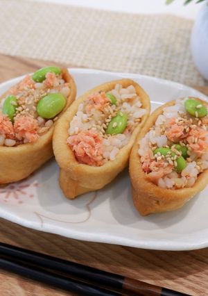 もち麦ごはんのごちそうおいなりさん-レシピのメイン写真