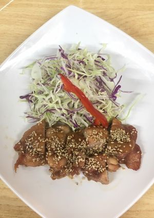 鶏のゴマたっぷり照り焼き-レシピのメイン写真