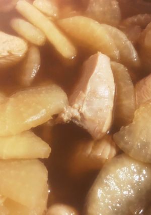 大根と鶏胸肉の酢醤油煮-レシピのメイン写真