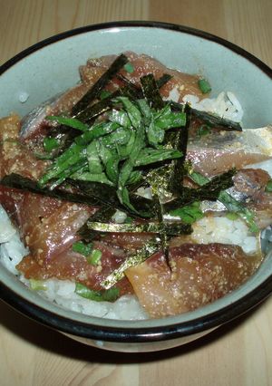 アジの漬け丼-レシピのメイン写真