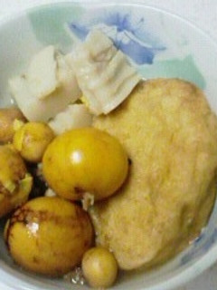 【簡単】きんかんとかくふとがんもどき煮物-レシピのメイン写真