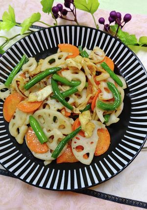 簡単油揚げと野菜のオイスターソース炒め-レシピのメイン写真