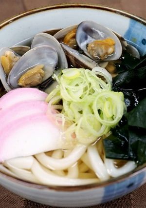 あさりとわかめのうどん-レシピのメイン写真
