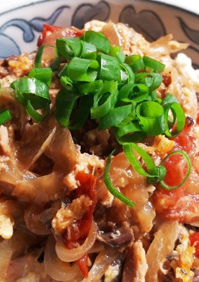 簡単節約☆サバ缶でたまご丼-レシピのメイン写真