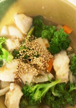 全てレンジ胸肉根菜のお酢蒸し煮-レシピのメイン写真