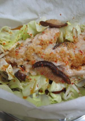 レンジで簡単！！豚肉の包み蒸し-レシピのメイン写真