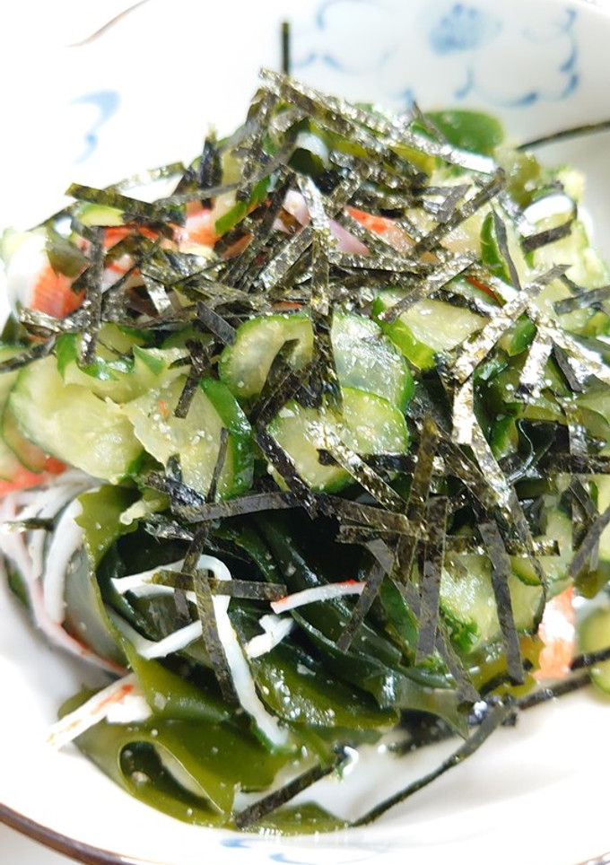 きゅうりとわかめの中華風酢の物-レシピのメイン写真