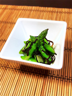 アスパラガスの塩昆布あえ-レシピのメイン写真