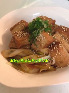 厚揚げのうまうま甘酢煮-レシピのメイン写真