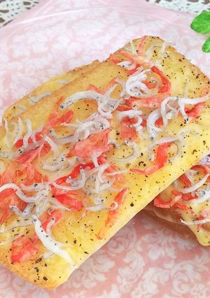 しらすと干しえびのカルシウム トースト-レシピのメイン写真