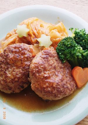 超簡単☆やわらか煮込みハンバーグ-レシピのメイン写真