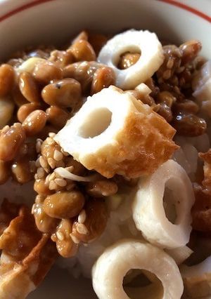 納豆とちくわのシンプルご飯-レシピのメイン写真