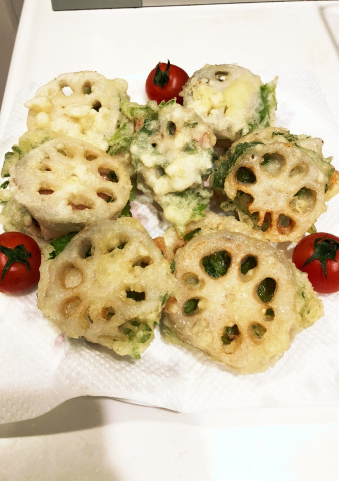 蓮根のお餅とハムのはさみ揚げ-レシピのメイン写真