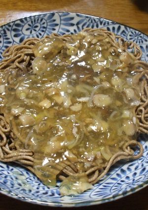 揚げ蕎麦のキノコ餡かけ ♪-レシピのメイン写真