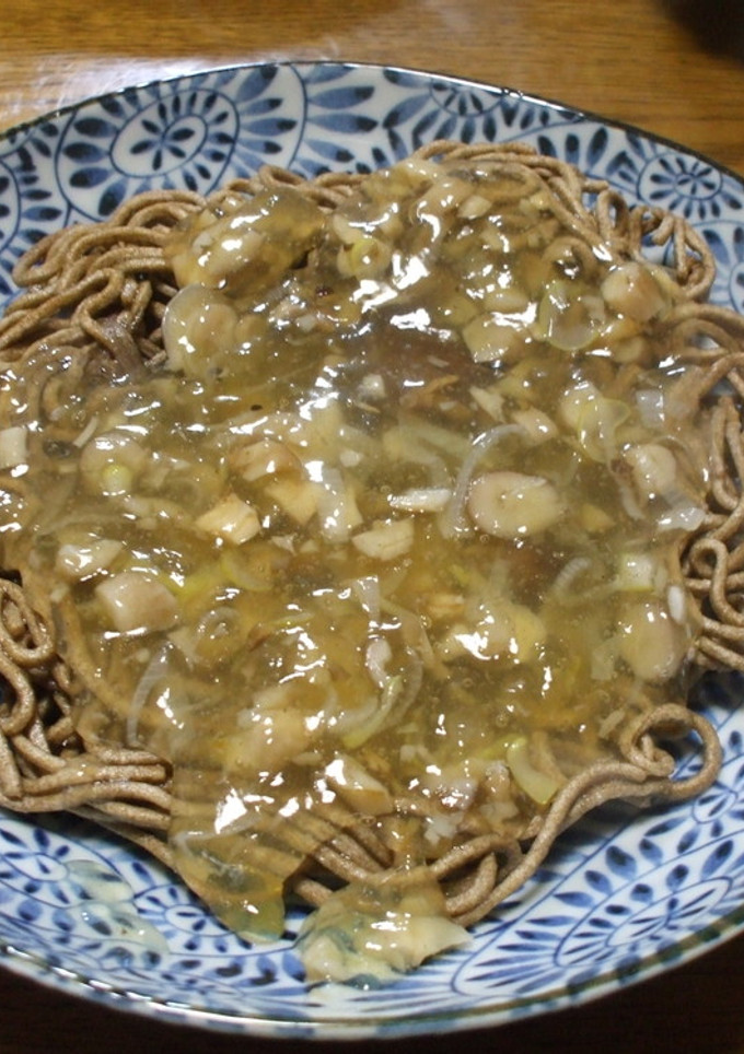 揚げ蕎麦のキノコ餡かけ ♪-レシピのメイン写真