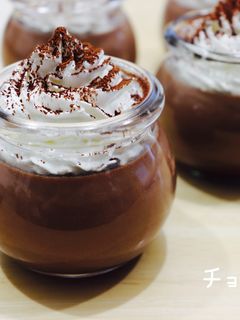 我が家のレシピ♡︎濃厚チョコプリン◡̈♡-レシピのメイン写真