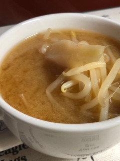 もやしの味噌汁 岩下の新生姜入り-レシピのメイン写真