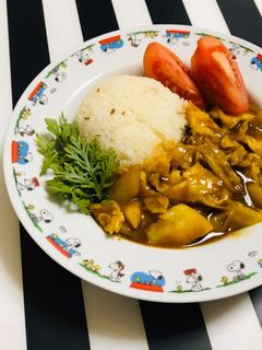 白菜とキャベツのカレー & クミンライス-レシピのメイン写真
