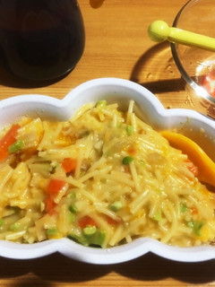 帆立と野菜のパスタ離乳食後期-レシピのメイン写真
