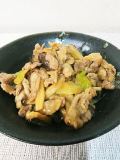 豚肉とキノコの簡単味噌炒め-レシピのメイン写真
