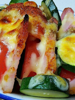 ズッキーニとトマトのチーズ重ね焼き-レシピのメイン写真