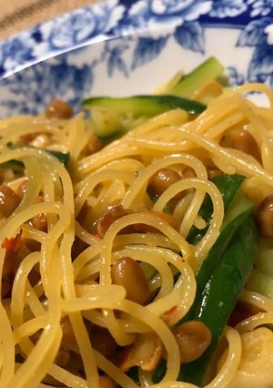 納豆パスタ-レシピのメイン写真