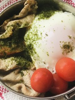 丼弁当●豚肉&根菜のあまから煮の丸ごと丼-レシピのメイン写真