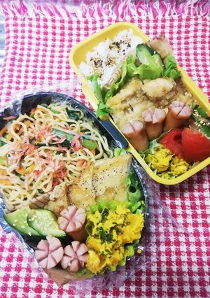 パパ弁当&ママ弁当♡塩焼きそば3/13-レシピのメイン写真