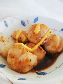 帆立貝柱のソテーみそだれソース-レシピのメイン写真