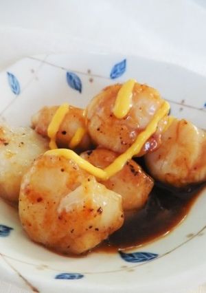 帆立貝柱のソテーみそだれソース-レシピのメイン写真