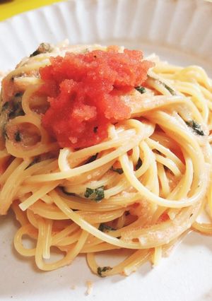 明太子クリームチーズパスタ-レシピのメイン写真
