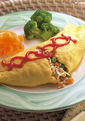 みつせ鶏ひき肉たっぷりオムレツ-レシピのメイン写真