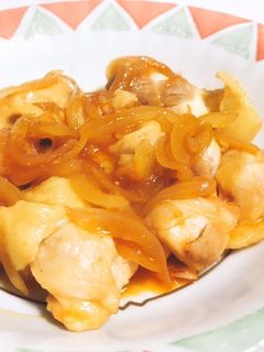 鶏肉と玉葱の甘辛炒め-レシピのメイン写真