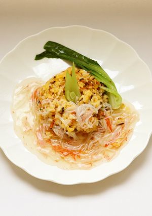かにかまで！あんかけチャーハン-レシピのメイン写真