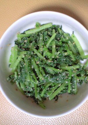 ビタミンＣたっぷり大根菜の胡麻和え-レシピのメイン写真